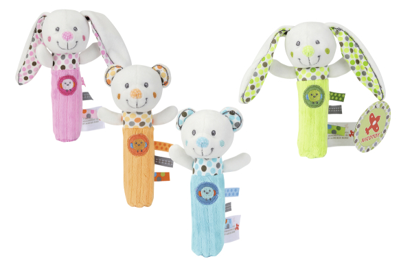 Nicotoy 6305792303 - Baby Quietscher Bär "Little Hug", ca. 18 cm